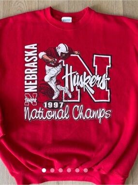 Vintage “Furst of a Kind” 1997 Nebraska Cornhuskers National Champions Crewneck